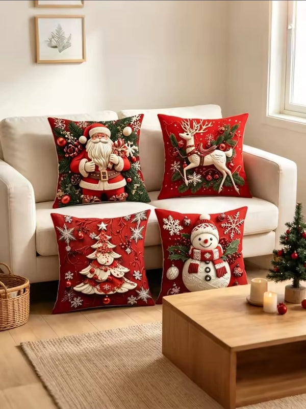 Christmas Throw Pillow Covers - Snowman, Reindeer, Tree & Santa Prints — WIMU Kitchen Nairobi — Kenya · WIMU Kitchen Nairobi