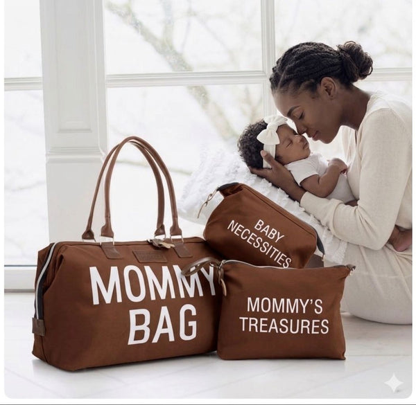 3-in-1 Mommy Diaper Bag Set – Tote + 2 Pouches — WIMU Kitchen Nairobi — Kenya · WIMU Kitchen Nairobi
