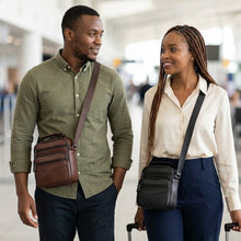 Premium Unisex Leather-Look Crossbody Bag – Black or Brown — WIMU Kitchen Nairobi — Kenya · WIMU Kitchen