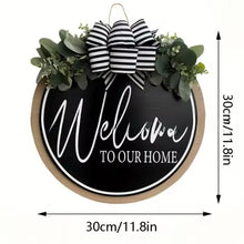 Wooden Welcome Door Wreath Hanging Sign, 30 cm — WIMU Kitchen Nairobi — Kenya · WIMU Kitchen