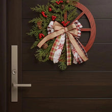 40cm Christmas Rustic Wagon Wheel Garland Wreath — WIMU Kitchen Nairobi — Kenya · WIMU Kitchen