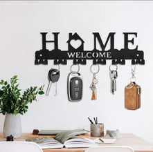 Black Metal Wall-Mounted Key Holder with 6 Double Hooks — WIMU Kitchen Nairobi — Kenya · WIMU Kitchen