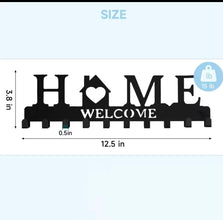 Black Metal Wall-Mounted Key Holder with 6 Double Hooks — WIMU Kitchen Nairobi — Kenya · WIMU Kitchen