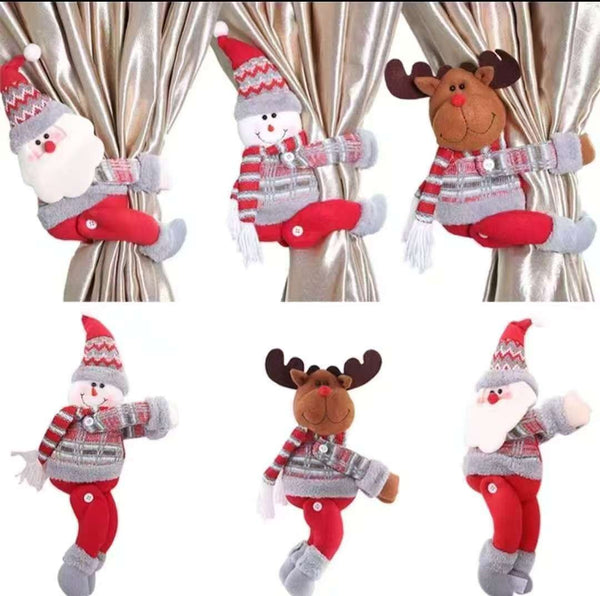 3D Christmas Curtain Buckles – Santa, Snowman & Reindeer — WIMU Kitchen Nairobi — Kenya · WIMU Kitchen Nairobi