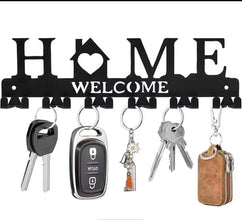 Black Metal Wall-Mounted Key Holder with 6 Double Hooks — WIMU Kitchen Nairobi — Kenya · WIMU Kitchen