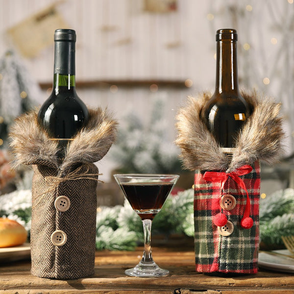 Christmas Wine Bottle Cover – Red or Brown — WIMU Kitchen Nairobi — Kenya · WIMU Kitchen Nairobi