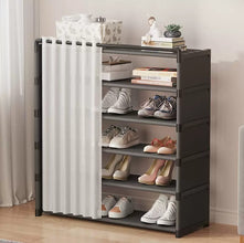 8-Tier Shoe Rack with Fabric Dustproof Cover – 123 x 60 x 30cm — WIMU Kitchen Nairobi — Kenya · WIMU Kitchen