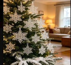 6-Piece Crystal Snowflake Christmas Ornaments — WIMU Kitchen Nairobi — Kenya · WIMU Kitchen