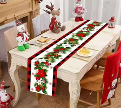 Christmas Linen Table Runner 33 x 185 cm – Merry Christmas Décor — WIMU Kitchen Nairobi — Kenya · WIMU Kitchen