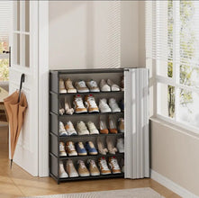 8-Tier Shoe Rack with Fabric Dustproof Cover – 123 x 60 x 30cm — WIMU Kitchen Nairobi — Kenya · WIMU Kitchen