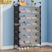 7-Tier Shoe Rack with Clear See-Through Cover – Black — WIMU Kitchen Nairobi — Kenya · WIMU Kitchen