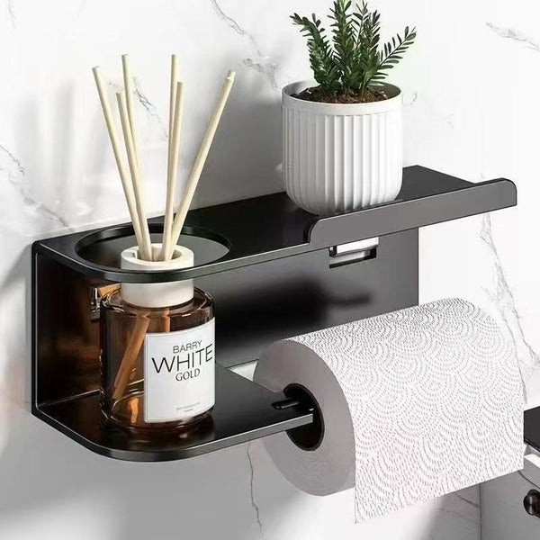 Wall-Mounted Toilet Paper Holder with Top Shelf for Plants & Fresheners — WIMU Kitchen Nairobi — Kenya · WIMU Kitchen Nairobi