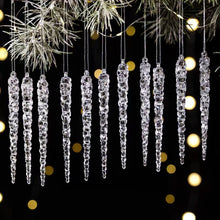 Set of 12 Crystal Clear Shatterproof Icicle Ornaments — WIMU Kitchen Nairobi — Kenya · WIMU Kitchen
