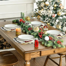 Plaid Christmas Placemats – Round 34cm, Set of 2 — WIMU Kitchen Nairobi — Kenya · WIMU Kitchen
