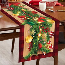 Linen Christmas Table Runner With 5 Table Mats, 33 x 183cm — WIMU Kitchen Nairobi — Kenya · WIMU Kitchen