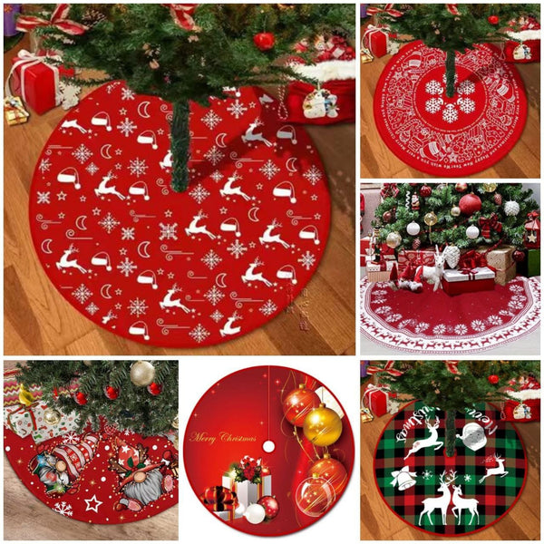 Snowflake Christmas Tree Skirt, 120cm, with Easy-Tie Closures — WIMU Kitchen Nairobi — Kenya · WIMU Kitchen Nairobi