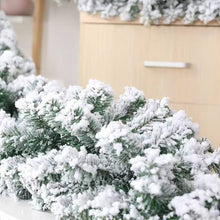 Snow Flocked Christmas Pine Garland, 2.7m — WIMU Kitchen Nairobi — Kenya · WIMU Kitchen