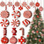 12-Piece Wooden Red Candy Cane Windmill Christmas Tree Pendants — WIMU Kitchen Nairobi