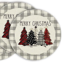 Plaid Christmas Placemats – Round 34cm, Set of 2 — WIMU Kitchen Nairobi — Kenya · WIMU Kitchen