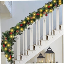 2.7m Christmas Garland with LED Lights, Pine Cones and Red Berries — WIMU Kitchen Nairobi — Kenya · WIMU Kitchen