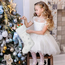 4-Pack White Faux Fur Christmas Stockings, Silver Sequin Snowflake — WIMU Kitchen Nairobi — Kenya · WIMU Kitchen