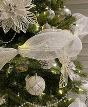 Christmas Mesh Tulle Ribbon Roll, 9.1m x 26cm – White or Gold — WIMU Kitchen Nairobi — Kenya · WIMU Kitchen