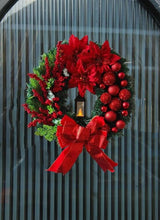 30cm Red Berry Door Wreath with LED Lantern and Bow — WIMU Kitchen Nairobi — Kenya · WIMU Kitchen