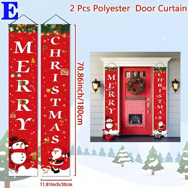 Merry Christmas Door Banner Set, 2 Pieces, 180 x 30cm — WIMU Kitchen Nairobi — Kenya · WIMU Kitchen Nairobi