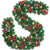 2.7m Christmas Garland with LED Lights, Pine Cones and Red Berries — WIMU Kitchen Nairobi