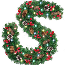 2.7m Christmas Garland with LED Lights, Pine Cones and Red Berries — WIMU Kitchen Nairobi — Kenya · WIMU Kitchen