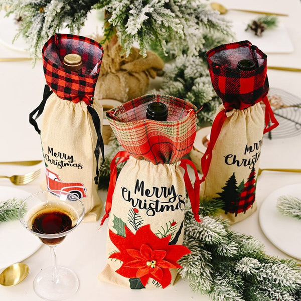 Christmas Wine Bottle Gift Cover, 28 x 15cm – 3 Designs — WIMU Kitchen Nairobi — Kenya · WIMU Kitchen Nairobi
