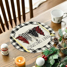 Plaid Christmas Placemats – Round 34cm, Set of 2 — WIMU Kitchen Nairobi — Kenya · WIMU Kitchen