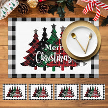 Plaid Christmas Placemats – Rectangular 28 x 44cm, Set of 2 — WIMU Kitchen Nairobi — Kenya · WIMU Kitchen