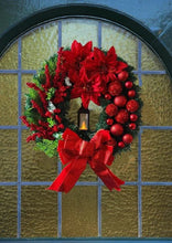 30cm Red Berry Door Wreath with LED Lantern and Bow — WIMU Kitchen Nairobi — Kenya · WIMU Kitchen