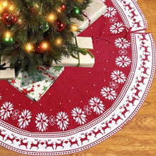 Snowflake Christmas Tree Skirt, 120cm, with Easy-Tie Closures — WIMU Kitchen Nairobi — Kenya · WIMU Kitchen