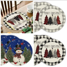 Plaid Christmas Placemats – Round 34cm, Set of 2 — WIMU Kitchen Nairobi — Kenya · WIMU Kitchen