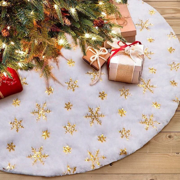 Christmas Tree Skirt – 90cm, Gold or Silver Print — WIMU Kitchen Nairobi — Kenya · WIMU Kitchen Nairobi