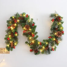 2.7m Christmas Garland with LED Lights, Pine Cones and Red Berries — WIMU Kitchen Nairobi — Kenya · WIMU Kitchen