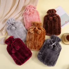 Cosy Faux Fur Pom Pom Hot Water Bottle - 2 Litre — Kenya · WIMU Kitchen