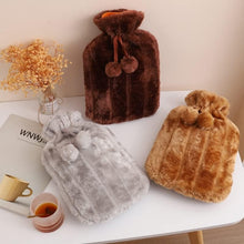 Cosy Faux Fur Pom Pom Hot Water Bottle - 2 Litre — Kenya · WIMU Kitchen
