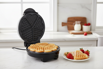 Sanford 5-Piece Heart-Shaped Waffle Maker with Non-Stick Plates and Thermostat - SF5787WM — WIMU Kitchen Nairobi — Kenya · WIMU Kitchen