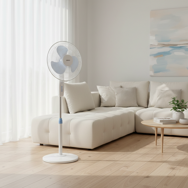 Sanford 16 Inch Stand Fan with 5 Blades, LED Light and 90 Degree Oscillation - SF907SFN — WIMU Kitchen Nairobi — Kenya · WIMU Kitchen Nairobi