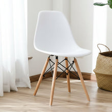Eames-Style Molded Plastic Dining Chair with Wooden Base (view 4) — Kenya · WIMU Kitchen