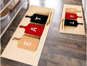 2 Piece Rubber Kitchen Mat Set, 120x45 & 30x45cm — view 5 — Kenya · WIMU Kitchen