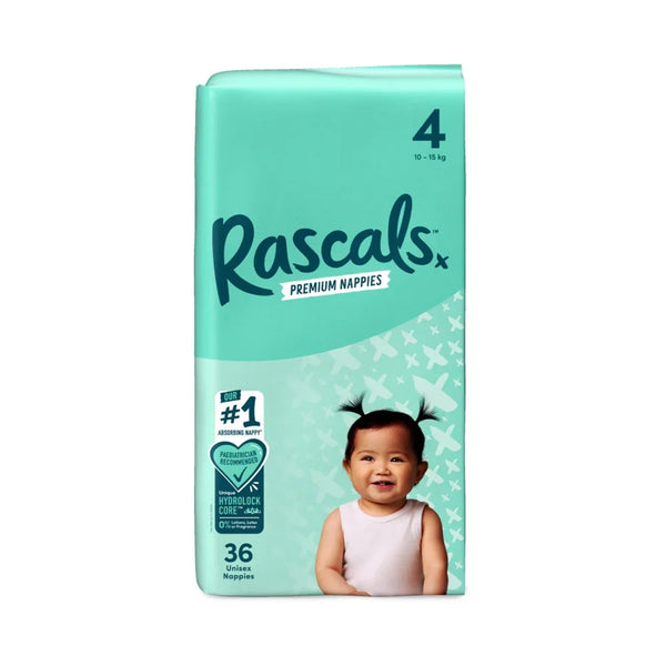 Rascals Premium  Adhesive Toddler Nappy Diapers Size 4 (10-15 Kgs) - 36 Pieces — Kenya · WIMU Kitchen Nairobi