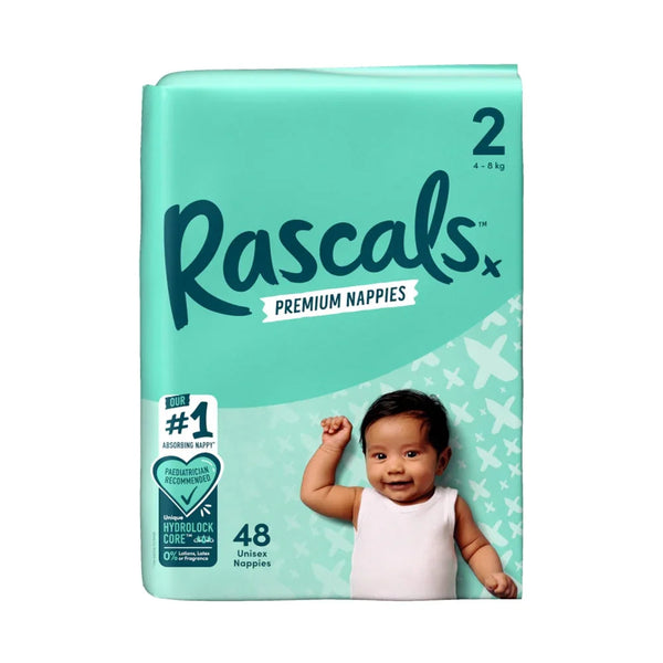 Rascals Premium  Adhesive Infant Nappy Diapers Size 2 (4-8 Kgs) - 48 Pieces — Kenya · WIMU Kitchen Nairobi