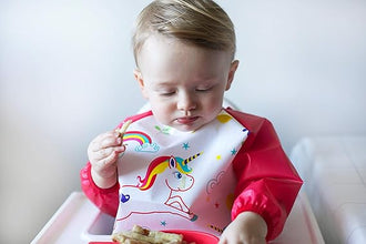 Nuby Coverall Baby Bibs 1 Pack – Waterproof Long Sleeve Weaning Bibs for Toddlers, Easy Velcro Fastening, Wipe Clean PEVA Feeding Bibs — Kenya · WIMU Kitchen