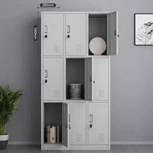 9-Door Steel Locker Cabinet with Cam Locks and Ventilation - 3-Tier 3-Column — WIMU Kitchen Nairobi — Kenya · WIMU Kitchen
