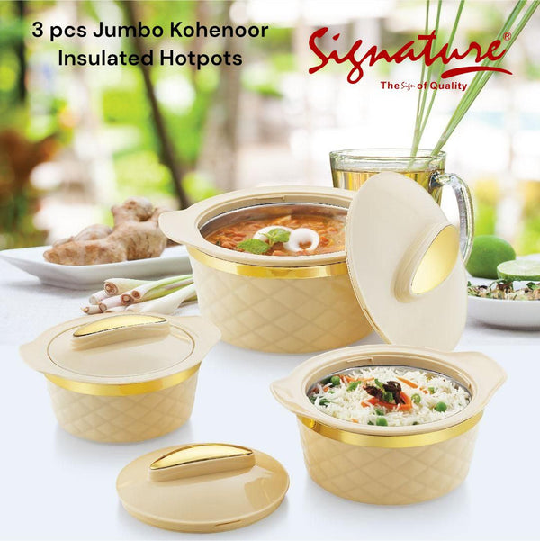 3 pcs Kohenoor Jumbo Insulated Hotpots — Kenya · WIMU Kitchen Nairobi
