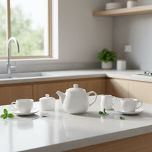 Porcelain Teapot (view 4) — Kenya · WIMU Kitchen
